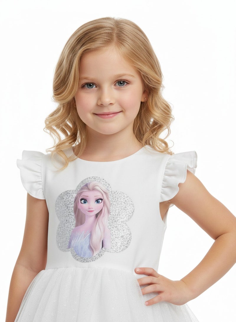 D'Daniela White Tulle Dress - Image 2